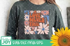 Love never fails svg, Christian Valentines Day png Product Image 4