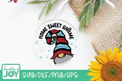 Home Sweet Gnome svg, Christmas Door Sign, Gnome Svg Product Image 3