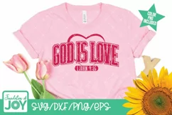 God is Love svg, Valentines's Day png, BIble Verse svg Product Image 7