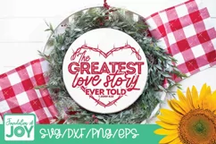 Christian Valentine's Day svg, Crown of thorns svg, Heart Product Image 4