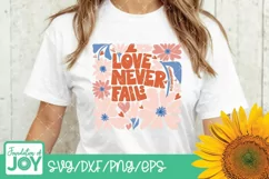 Love never fails svg, Christian Valentines Day png Product Image 5