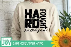 Hard fought hallelujah svg, Praise and worship music Product Image 4
