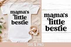 Baby Girl svg, Mama's little bestie Product Image 1