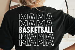 Basketball Mama SVG, Basketball Mama Stacked SVG Product Image 1