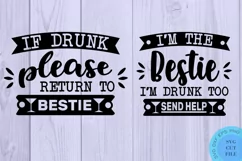 Funny Friends SVg Funny Bestie Svg Best Drunk Friends Svg Product Image 2