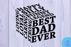 Fathers Day Svg Father's Day Svg Best Dad Ever Svg Dad Svg Product Image 3