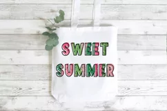 Sweet Summer Watermelon PNG | Summer Sublimation Design Product Image 2