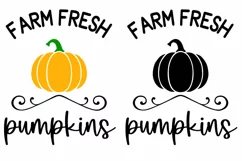 Farm Fresh Pumpkins Sign | Farmhouse Sign SVG Product Image 2