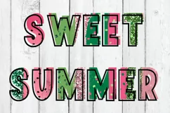 Sweet Summer Watermelon PNG | Summer Sublimation Design Product Image 4