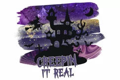 Creepin It Real Halloween PNG | Halloween Sublimation Design Product Image 3