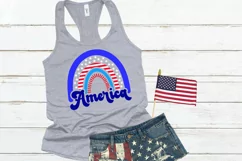 Fourth of July Rainbow SVG |Patriotic Rainbow SVG Product Image 2