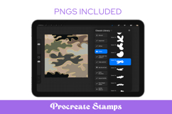 Camo Procreate Stamps Product Image 1