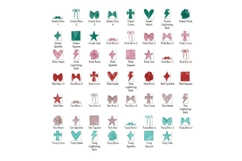 Valentine&#039;s Day Alphabet PNG Bundle, Faux Yarn Clipart Product Image 2