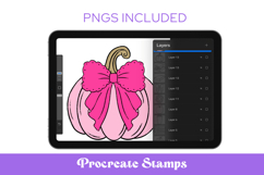 Preppy Fall Procreate Stamps Product Image 1