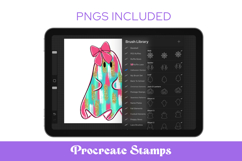 Preppy Halloween Summerween Procreate Stamps Product Image 1