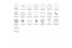 Preppy Halloween Summerween Procreate Stamps Product Image 2