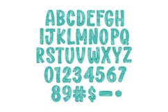 Valentine&#039;s Day Alphabet PNG Bundle, Faux Yarn Clipart Product Image 4