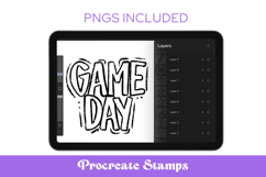 Preppy Football Procreate Stamps Product Image 1