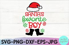Santa&#039;s Favorite Boy SVG, Boy Christmas SVG Cutting Files Product Image 2