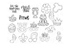 Mardi Gras Procreate Stamps Product Image 2