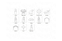 Nativity Scene Procreate Stamps Product Image 2