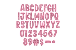 Valentine&#039;s Day Alphabet PNG Bundle, Faux Yarn Clipart Product Image 6