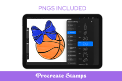 Preppy Basketball Procreate Stamps Product Image 1