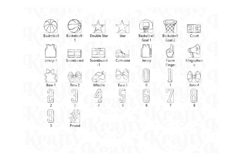 Preppy Basketball Procreate Stamps Product Image 2