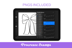 Preppy Bow Procreate Stamps Product Image 1