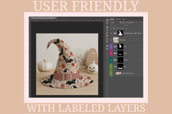 Halloween Witch Hat Mockup | Surface Pattern Mockup Product Image 3