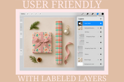 Christmas Wrapping Paper Mockup | Surface Pattern Mockup Product Image 2