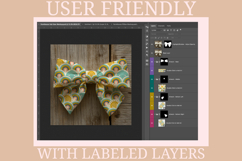 Farmhouse Hair Bow Mockup | Surface Pattern Mockup Product Image 2