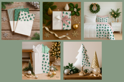 Farmhouse Christmas Surface Pattern Mockup Bundle Product Image 5