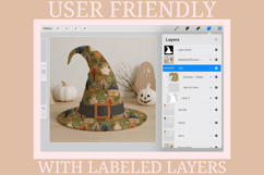 Halloween Witch Hat Mockup | Surface Pattern Mockup Product Image 2