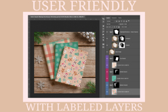 Farmhouse Christmas Surface Pattern Mockup Bundle Product Image 3