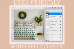 Farmhouse Christmas Surface Pattern Mockup Bundle Product Image 2