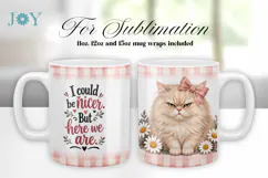 SARCASTIC QUOTE SUBLIMATION MUG DESIGN, COFFEE MUG WRAP Product Image 3