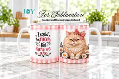 SARCASTIC QUOTE SUBLIMATION MUG DESIGN, COFFEE MUG WRAP Product Image 2