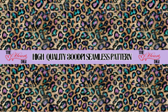 Glitter Leopard Seamless Pattern, Abstract Leopard Pattern Product Image 1