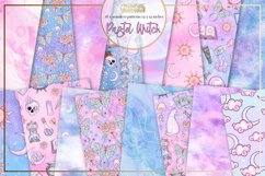 Pastel witch seamless backgrounds - 16 x seamless patterns Product Image 1