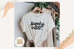 Spooky Vibes SVG cut file - Retro halloween mama shirt svg Product Image 2