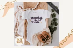 Spooky Vibes SVG cut file - Retro halloween mama shirt svg Product Image 3