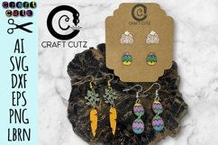 Easter Earring Bundle SVG, Easter Earring Laser Cut SVG Product Image 1