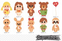 RAG DOLLS clipart, Raggedy kids toy, Cute voodoo dolls Product Image 2