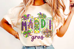 Mardi Gras PNG Sublimation, Fleur De Lis PNG, King Cake PNG Product Image 2