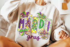 Mardi Gras PNG Sublimation, Fleur De Lis PNG, King Cake PNG Product Image 3