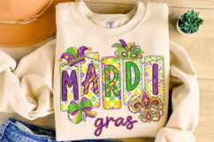 Mardi Gras PNG Sublimation, Fleur De Lis PNG, King Cake PNG Product Image 5