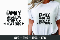 Family quote SVG t-shirt design | motivational quote svg Product Image 1