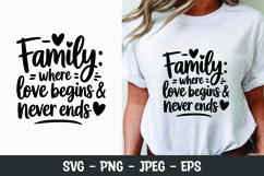 Family quote SVG t-shirt design | motivational quote svg Product Image 1