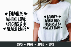 Family quote SVG t-shirt design | motivational quote svg Product Image 1